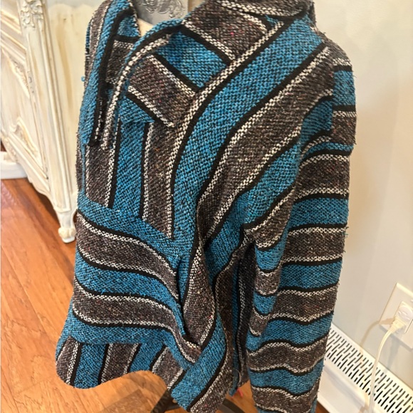 Mexican Baja Blue and Black hoodie - Picture 2 of 5